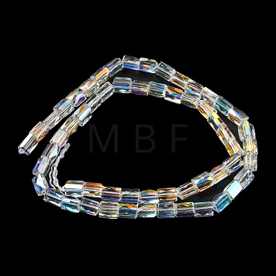 Electroplate Glass Beads Strands EGLA-C003-01-1