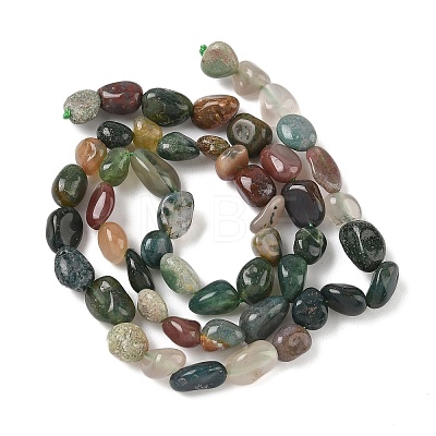 Natural Indian Agate Nuggets Beads Strands X-G-J335-02-1