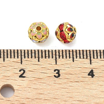 Alloy Rhinestone Beads KK-K415-02G-1