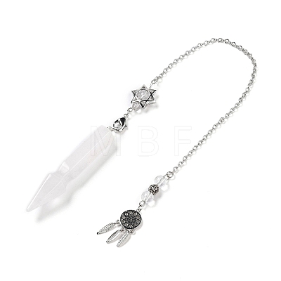 Natural Quartz Crystal Pointed Dowsing Pendulums G-I322-01P-06-1