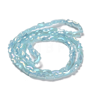 AB Color Plate Glass Beads Strands EGLA-P051-06B-C05-1