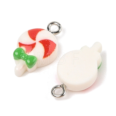 Christmas Theme Opaque Resin Pendants RESI-S08-02L-1