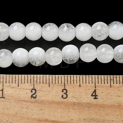 Crackle Glass Beads Strands GLAA-U001-6mm-07-1