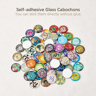 Glass Cabochons GGLA-R040-25mm-03-1