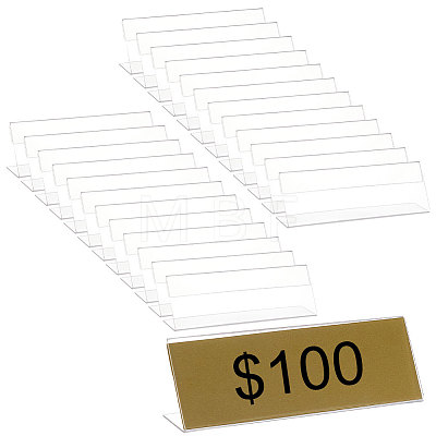 Acrylic Slant Back Price Frame LS-ODIS-WH0043-10A-1