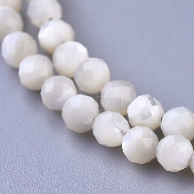 Shell Beaded Necklaces NJEW-K114-A-B01-1