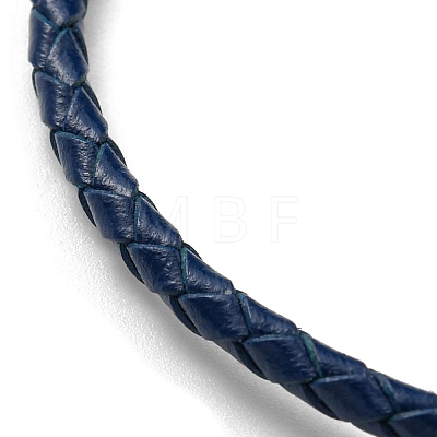 Leather Braided Cord Bracelets BJEW-G675-06G-17-1