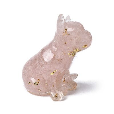 Resin Dog Display Decoration DJEW-P021-C02-1