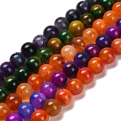 Natural Agate Beads Strands G-B079-A04-03-1