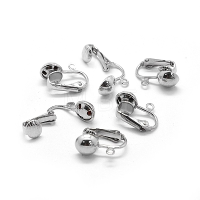 Iron Clip-on Earrings Findings LS-IFIN-L032-01P-1