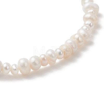 Natural Cultured Freshwater Pearl Beads Stretch Bracelets for Women BJEW-JB13068-1