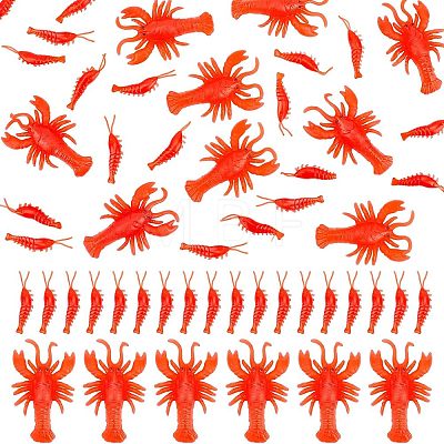 50Pcs Soft PVC Fishing Baits AJEW-CA0002-99-1