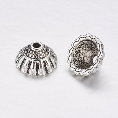 Tibetan Style Alloy Bead Caps LF9305Y-1
