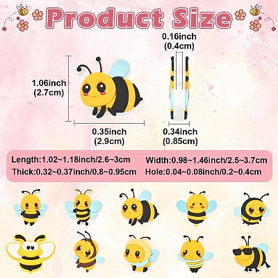 20Pcs 10 Styles PVC & Silicone Beads FIND-YW0017-88-1