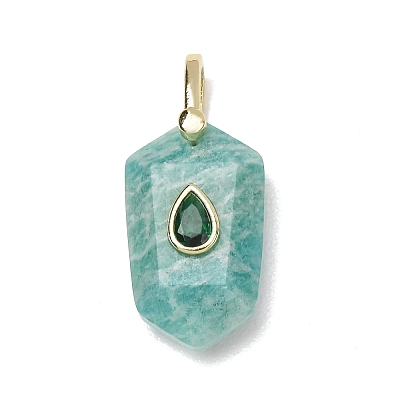 Natural Amazonite Pendants GG-CBA5FCC-01G-01-1
