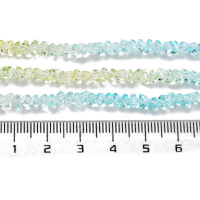 Transparent Glass Bead Strands GLAA-H023-03A-1