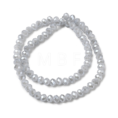 Electroplate Glass Beads Strands GLAA-K027-PL-A08-A-1