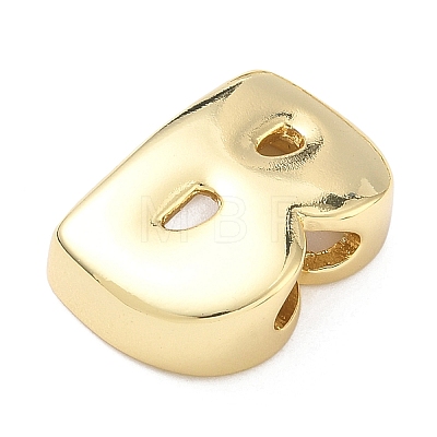 Brass Initial Beads KK-B167-27G-01B-1