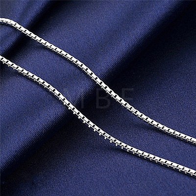 Brass Box Chains Necklaces MAK-BB62661-H-1