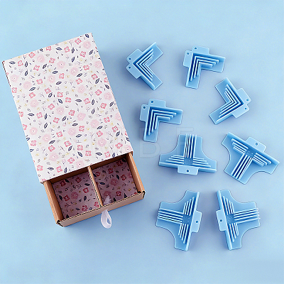 8Pcs Plastic Corner Guides for Chipboard Boxes NDIS-WH0696-881B-1