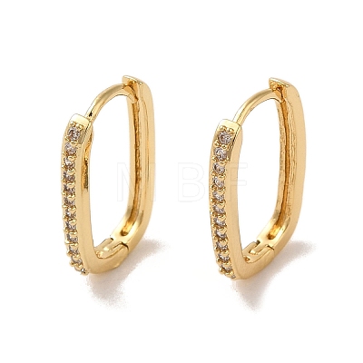 Brass Micro Pave Cubic Zirconia Earrings for Women EJEW-E301-12G-1