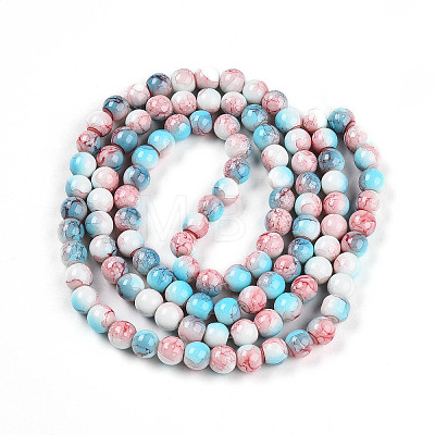 Baking Paint Glass Beads X1-DGLA-N003-8mm-C03-1