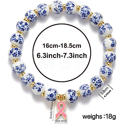 Alloy Enamel Charm Bracelets ZK7780-1-1