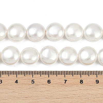 Electroplated Shell Pearl Beads Strands BSHE-G027-13B-1