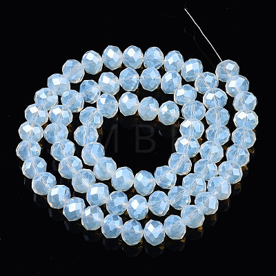 Electroplate Glass Beads Strands EGLA-A044-J1mm-A06-1