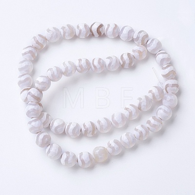 Natural Grade A Agate Beads Strands G-G752-01-10mm-1