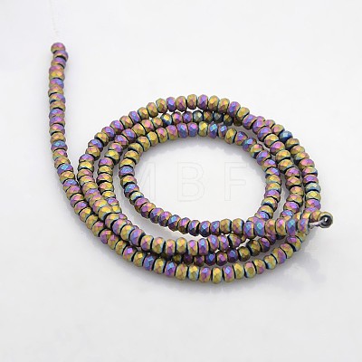 Electroplate Non-magnetic Synthetic Hematite Beads Strands G-J208G-07-1