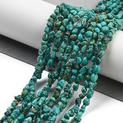 Natural HuBei Turquoise Beads Strands G-B089-B01-01-1