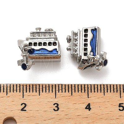 Alloy Enamel European Beads FIND-Q115-05P-1