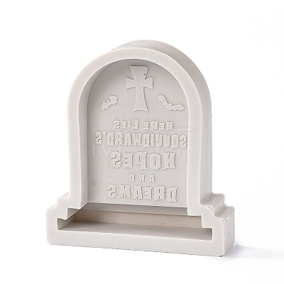 Silicone Halloween Tombstone Candle Molds DIY-A040-05A-1