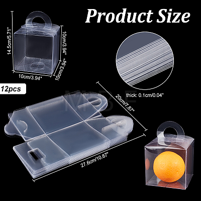 Transparent Plastic Gift Boxes CON-WH0086-046-1