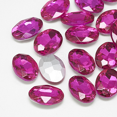 Pointed Back Glass Rhinestone Cabochons RGLA-T080-8x10mm-09-1