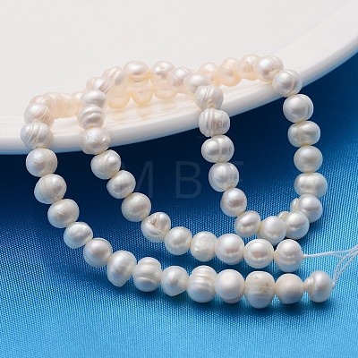 Natural Cultured Freshwater Pearl Beads Strands X-A23WT011-1