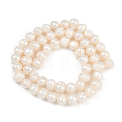 Natural Cultured Freshwater Pearl Beads Strands PEAR-I007-07Y-08A-1