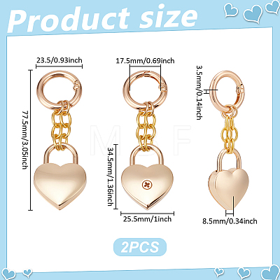 2Pcs Stainless Steel Keychains KEYC-UN0001-30-1