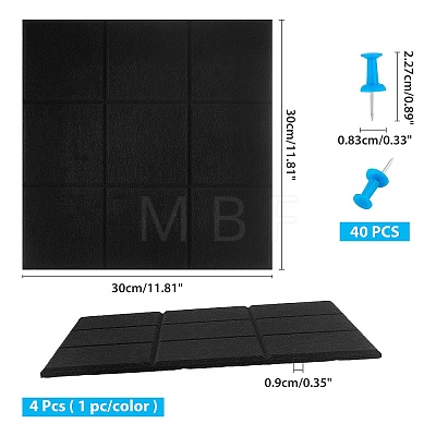 Sound-absorbing Felt Board AJEW-AR0001-02-1