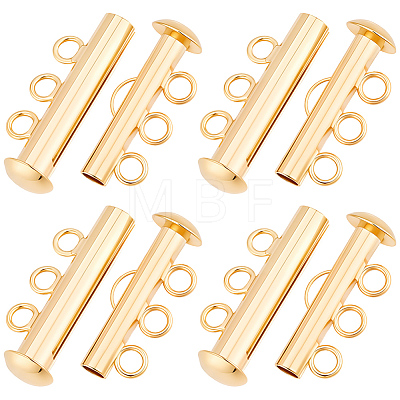 6Pcs Brass Slide Lock Clasps KK-BBC0027-58B-1