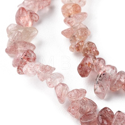 Natural Strawberry Quartz Beads Strands G-G0003-B06-1