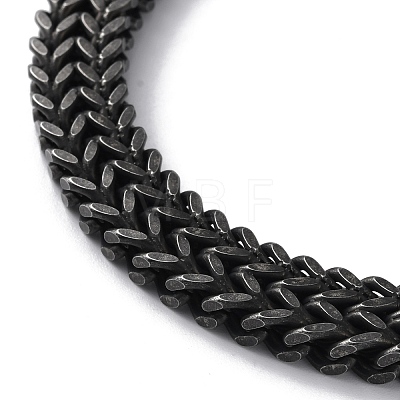 Ion Plating(IP) 304 Stainless Steel Wheat Chain Necklaces NJEW-P288-09AS-1
