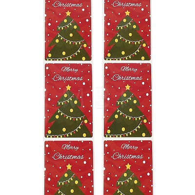 200Pcs Christmas Theme Paper Self-Adhesive Stickers DIY-M070-02J-1