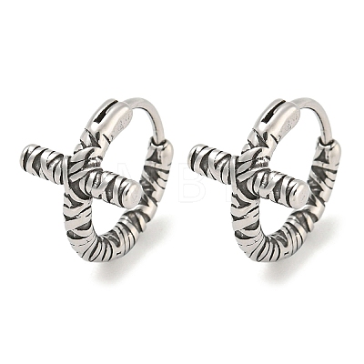 316 Surgical Stainless Steel Hoop Earrings EJEW-D096-14I-AS-1