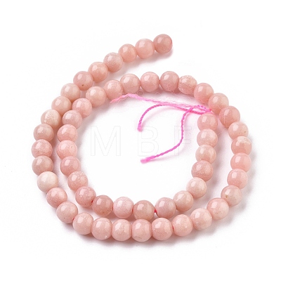 Natural Pink Opal Beads Strands G-G829-03-8mm-1