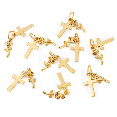 10Pcs Brass Pendants HJEW-TAC0175-1