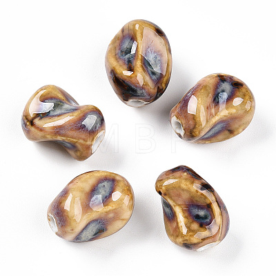 Handmade Porcelain Beads PORC-N008-06L-1