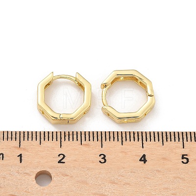Hollow Cross Brass Hoop Earrings EJEW-Z102-41G-1