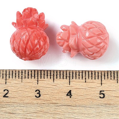 Synthetic Shell Dyed Carved Fruit Beads SHEL-C007-01A-1